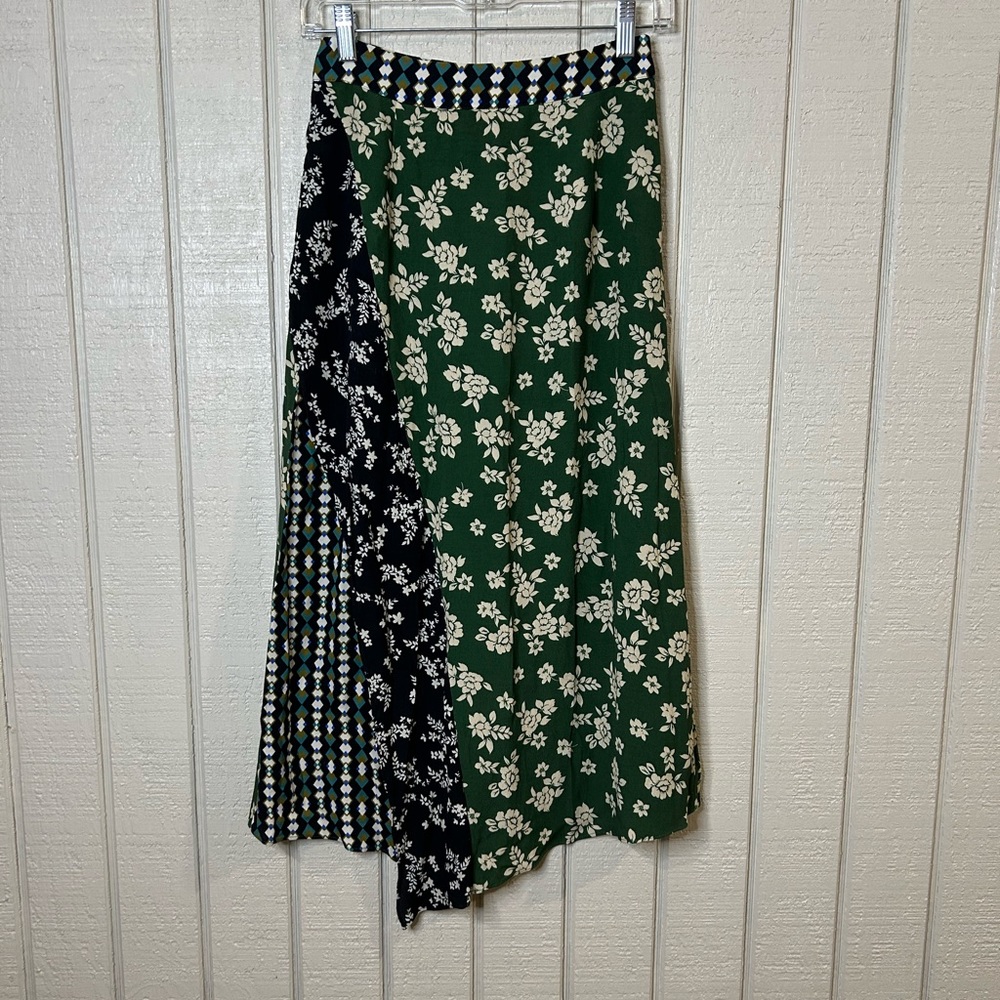 Kachel X Anthropologie Waverly Floral Midi Skirt, size 2.